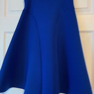 Blue Scuba a-line skirt Modest